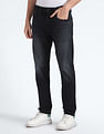 Flying Machine Mid Rise Slash Slim Tapered Jeans