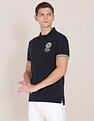 U.S. Polo Assn. Striped Sleeve Hem Logo Polo Shirt