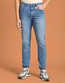Flying Machine Mid Rise Stone Wash Joggers Jeans