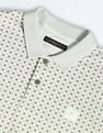 Flying Machine Jacquard Collar Pure Cotton Polo Shirt