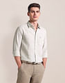 U.S. Polo Assn. Windowpane Check Linen Blend Shirt