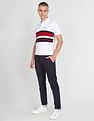 Arrow Sports Striped Jacquard Polo Shirt
