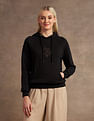 U.S. Polo Assn. Women Embroidered Logo Hooded Sweatshirt