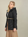 U.S. Polo Assn. Women Longline Puffer Hooded Jacket