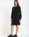 Tommy Hilfiger Cotton Spread Collar Sheath Dress