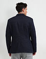 Arrow Textured Knitted Blazer