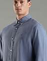 Tommy Hilfiger Solid Regular Fit Cotton Shirt