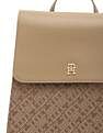 Tommy Hilfiger Logo Khaki Polyester Backpack