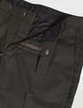 Arrow Mid Rise Checked Formal Trousers