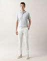 Arrow Sport Vertical Striped Regular Fit Polo Shirt