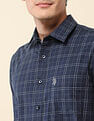 U.S. Polo Assn. Grid Tattersall Checked Tailored Fit Shirt