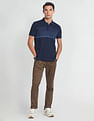 Arrow Sports Colour Block Cotton Polo Shirt
