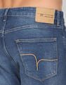 Flying Machine Mid Rise Slash Slim Tapered Fit Jeans