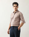 Arrow Newyork Textured Manhattan Slim Fit Shirt
