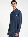 Calvin Klein Jeans Solid Regular-Fit Denim Shirt