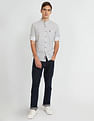 U.S. Polo Assn. Denim Co. Mandarin Collar Printed Shirt