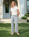 U.S. Polo Assn. Women High Rise Wide Leg Fit Jeans