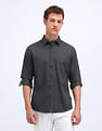 Flying Machine Textured Slim Fit Shirt