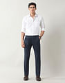 Arrow Slim Fit Solid Trousers