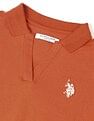 U.S. Polo Assn. Women Relaxed Fit Solid Polo Shirt