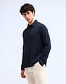 Flying Machine Vertical Striped Regular Fit Shirt