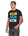 U.S. Polo Assn. Denim Co. Ribbed Neck Brand Print T-Shirt