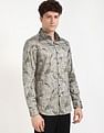 Calvin Klein Jeans Printed Slim-Fit Poplin Woven Shirt