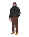 Calvin Klein Men Black Hooded Solid Puffer Jacket