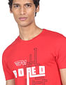 Flying Machine Pure Cotton Graphic Print T-Shirt