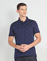 Arrow Sports Tropical Print Mercerized Polo Shirt