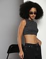 Calvin Klein All Over Print Cropped Tank Top