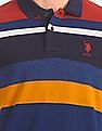 U.S. Polo Assn. Horizontal Stripe Pique Polo Shirt