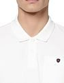 AD by Arvind Cotton Solid Polo Shirt
