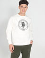 U.S. Polo Assn. Denim Co. Metallic Logo Ribbed Neck Sweatshirt