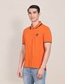 U.S. Polo Assn. Logo Embroidered Tipped Collar Polo Shirt