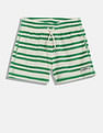Tommy Hilfiger Kids Girls Striped Relaxed-Fit Cotton Shorts