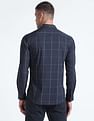 Flying Machine Windowpane Check Slim Fit Shirt