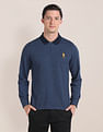U.S. Polo Assn. Ribbed Collar Logo Polo Shirt