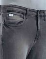 Flying Machine Mid Rise Slash Slim Tapered Fit Jeans
