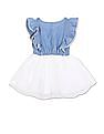 U.S. Polo Assn. Kids Colour Block Fit And Flare Dress