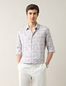 Arrow Newyork Tropical Printed Slim Fit Shirt