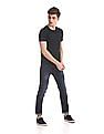 Flying Machine Regular Fit Textured T-Shirt