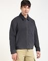 Calvin Klein Jeans Solid Regular-Fit Leather Jacket