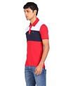 AD by Arvind Cotton Colour Block Polo Shirt