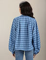 U.S. Polo Assn. Women Mock Neck Graphic Print Shirt