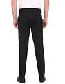 Arrow Solid Tailored Regular Fit Trousers