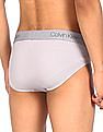 Calvin Klein Underwear Men Grey Mid Rise Solid Hip Briefs