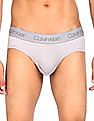 Calvin Klein Underwear Men Grey Mid Rise Solid Hip Briefs