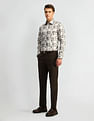 Arrow Pure Cotton Abstract Printed Shirt