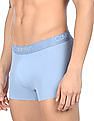 Calvin Klein Underwear Men Light Blue Elasticized Waistband Solid Trunks